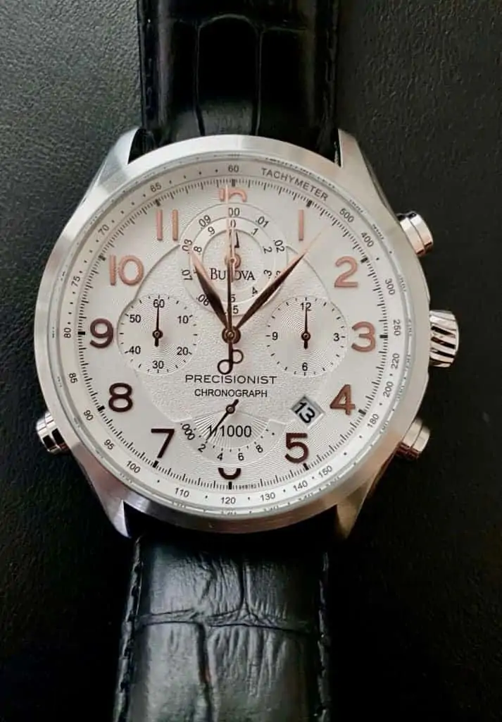 bulova precision watch white face under 1000 dollars