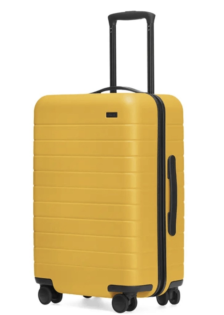 Yellow Away Travel Suitcase Carry On Luggage Valentine's Day Gift