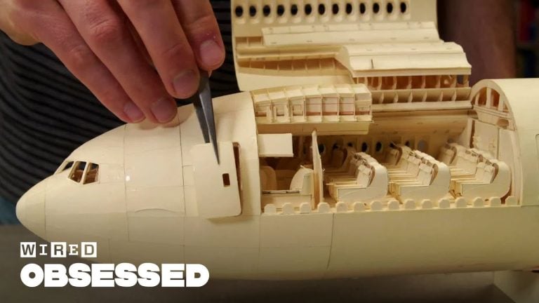 Wooden model airplane